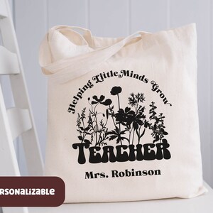 Sac fourre-tout personnalisé pour professeur, sac de rentrée pour professeur, cadeau de remerciement pour professeur, cadeau de remerciement pour professeur, cadeau de remise de diplôme pour nouveau professeur