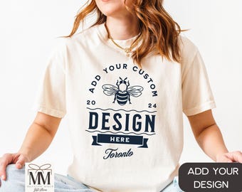 Custom Logo Comfort Colors® T-Shirt, Bulk Team Logo Group Shirts, Make Your Own Shirt, Custom Text Your Business Shirt, Custom Design Shirt