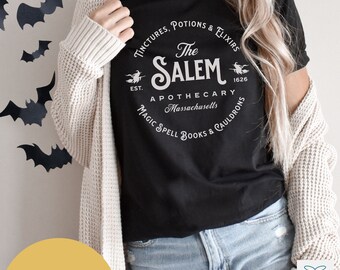 Salem Apothecary Halloween T-Shirt, Witchy Shirt For Halloween, Spooky Fall Shirt, Halloween Party Tee, Spooky Season Shirt, Salem MA TShirt
