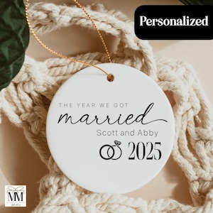 Engagement Ornament, First Christmas Engaged Christmas Gift, The Year We Got Engaged, Keepsake Gift for Newly Engaged Couple, Engaged 2025