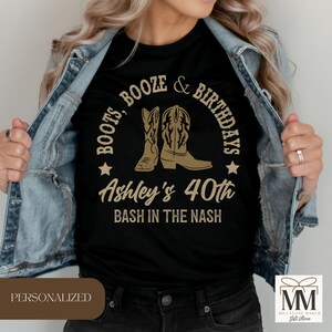 Buy Personalized Nashville Birthday Shirts, Western Cowboy ...