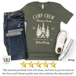 Personalized Family Camping Trip Shirt, Matching Travel Camping Tshirt for Family, Camp Crew Outdoor Family Camp Trip Tee, Adventure Awaits image 6