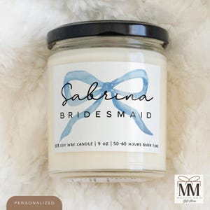 Bridesmaid Proposal Candle, Will You Be My Bridesmaid, Wedding Party Favours, Coquette Bridesmaid Gift, Maid Of Honor, Gift For Bridal Party