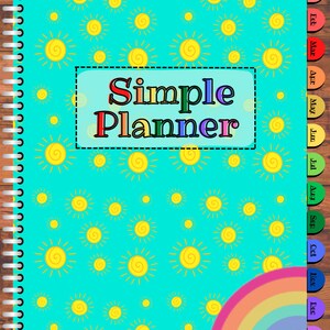 Simple Undated Digital Planner compatible with GoodNotes, Notability, and other PDF viewer apps.