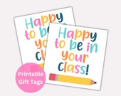 Teacher Gift Tag Printable, Back To School Treat Tag (PDF)