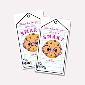Smart Cookie Gift Tag: Teacher Appreciation Printable (PDF)
