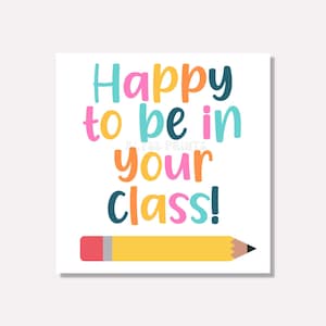 Teacher Gift Tag Printable, Back To School Treat Tag (PDF) image 2