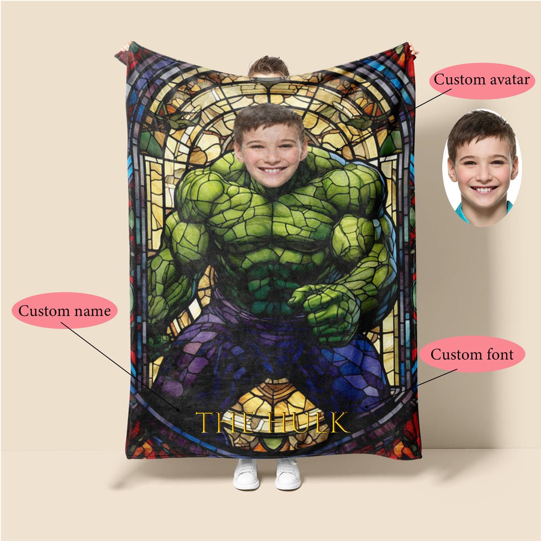 Personalized Custom Blankets Hulk Blanket Name Custom Blankets Are