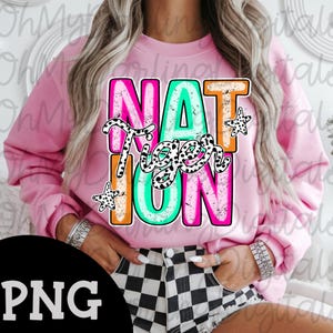 Tiger Nation Png|Retro Colorful Team|Dalmatian|Stars|Preppy Tigers|Team Spirit Png|School Mascot Png|Sport Graphic|Game Day Digital Download
