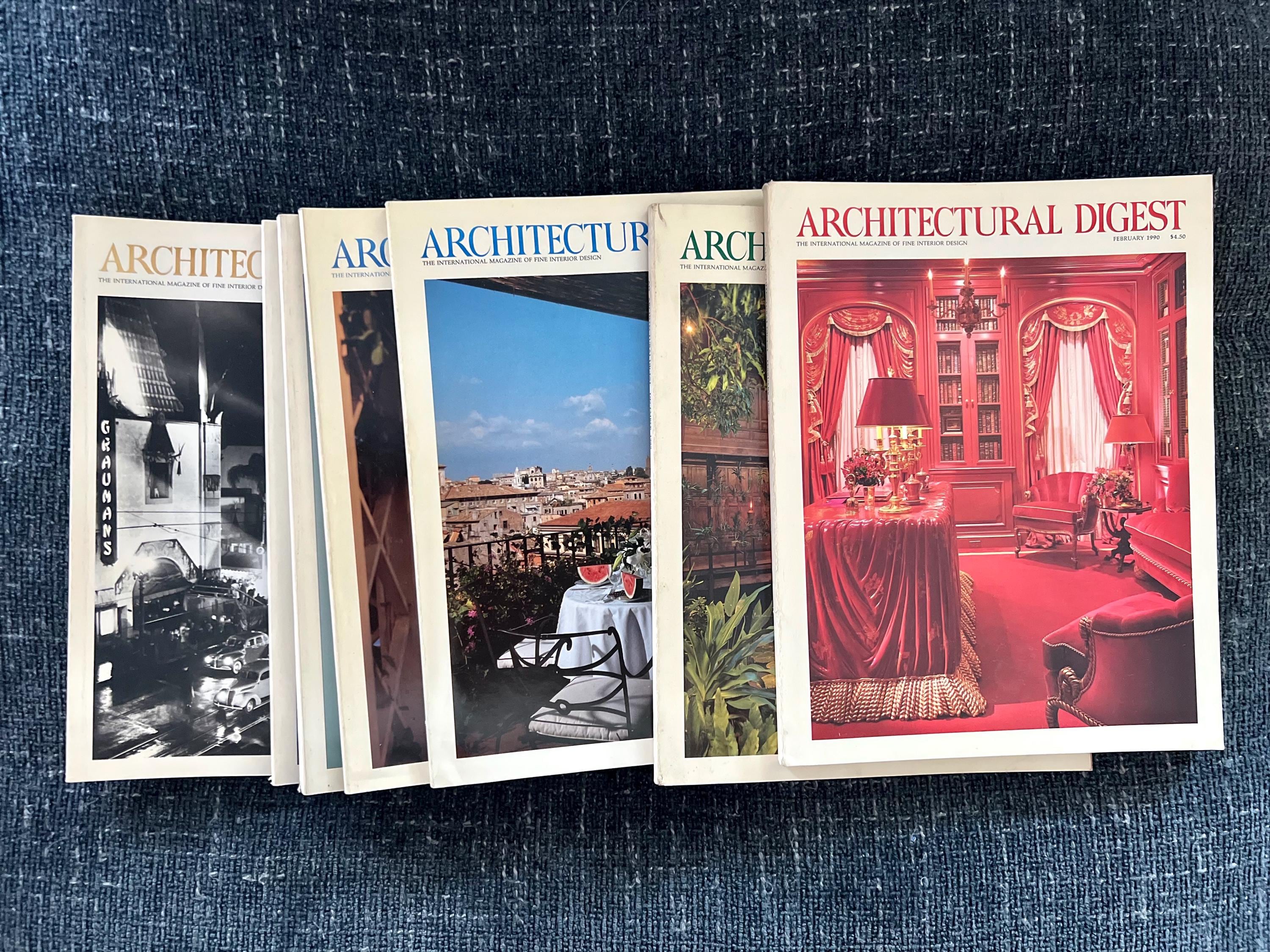 90s Architectural Digest Magazines - vintage ads, paper ephemera, collage