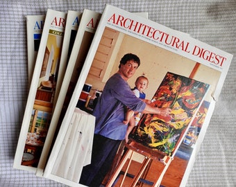 1997 Architectural Digest Vintage Magazines - great ads, design ephemera