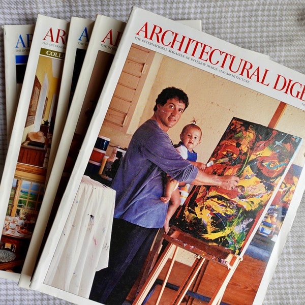 1997 Architectural Digest Vintage Magazines - great ads, design ephemera