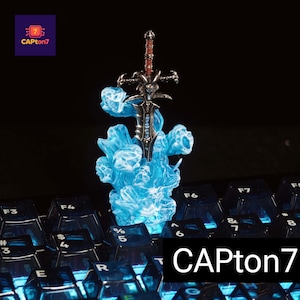 Frostmourne Keycap: Keycap PBT Cherry MX hecho a mano para jugadores
