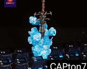 Frostmourne Keycap: Handmade PBT Cherry MX Keycap for Gamers