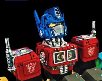 Handgefertigte Optimus Prime Tastenkappe: Cherry MX PBT Mechanische Tastatur