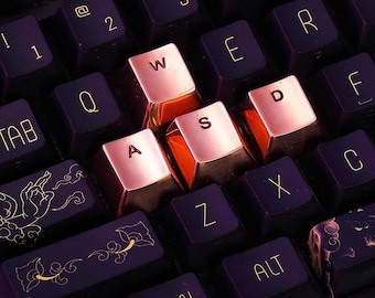 Handmade Metal WSAD Keycap: Cherry MX Mechanical Keyboard