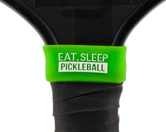 Eat Sleep Pickleball Grip Band – Funny Paddle Gift for Players & Teams | 10 Colors