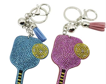 Sparkle Pickleball Paddle-sleutelhanger – accessoire glittertas