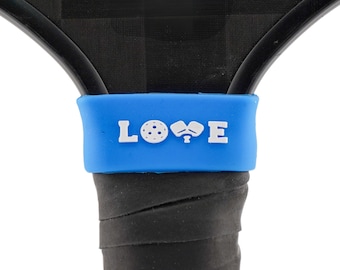 LOVE Pickleball Paddle Grip Band – Silicone, USA Made