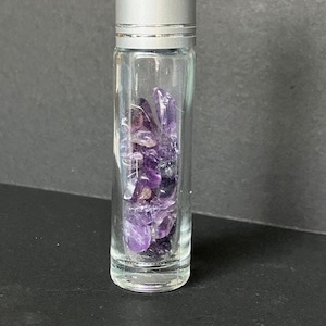 Custom Essential Oils infused with Amethyst Crystals