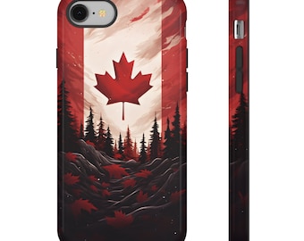 3D Canada Flag Phone Case | I Maple Leaf Gift | 3D Phone Case | iPhone | Samsung | Pixel