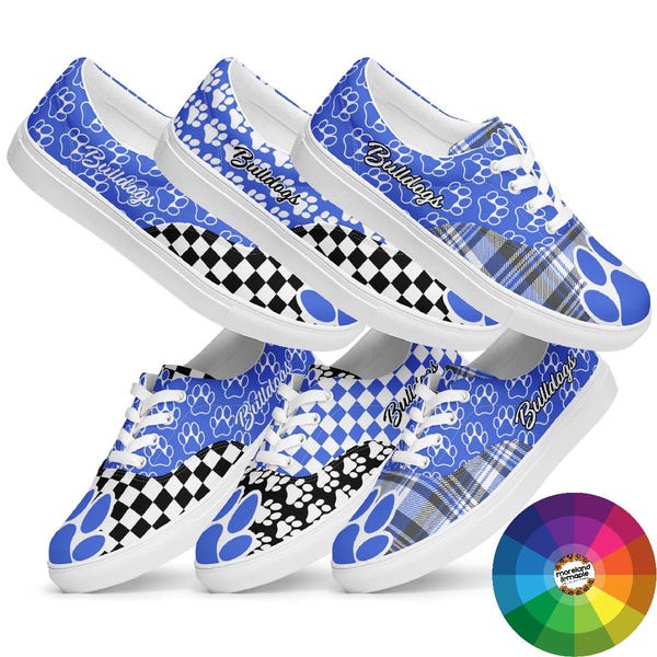 Chihuahua Dot Pattern Print Black Sneaker Shoes For Men Women main image 0