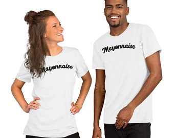 Mayonesa Camiseta unisex - traje blanco halloween mayo picnic coordinación
