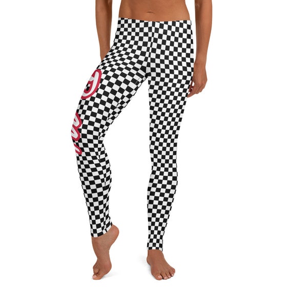 GA Bulldogs Leggings Womens sizes XS XL Checkerboard Black Red Georgia Dawgs Pants Etsy Canada