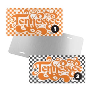 Tennessee License Plate, Volunteers Tag, TN Vanity Plate, Tennessee Unisex Gift