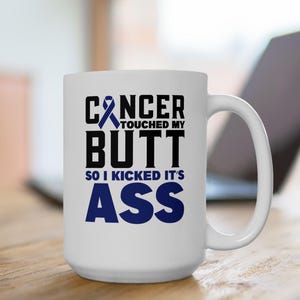 Tasse mit Dickdarmkrebs: Inspirierendes Geschenk für Krebsüberlebende