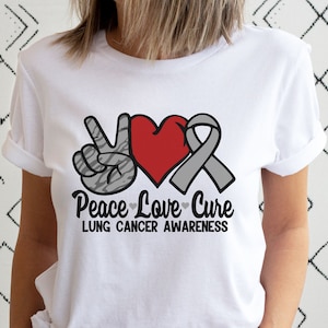 Lung Cancer Awareness Shirt, Lung Cancer Support Shirt, Gift for Cancer,  Lung Cancer Gift, Cancer Warrior, Cancer Awareness, Cancer Tee