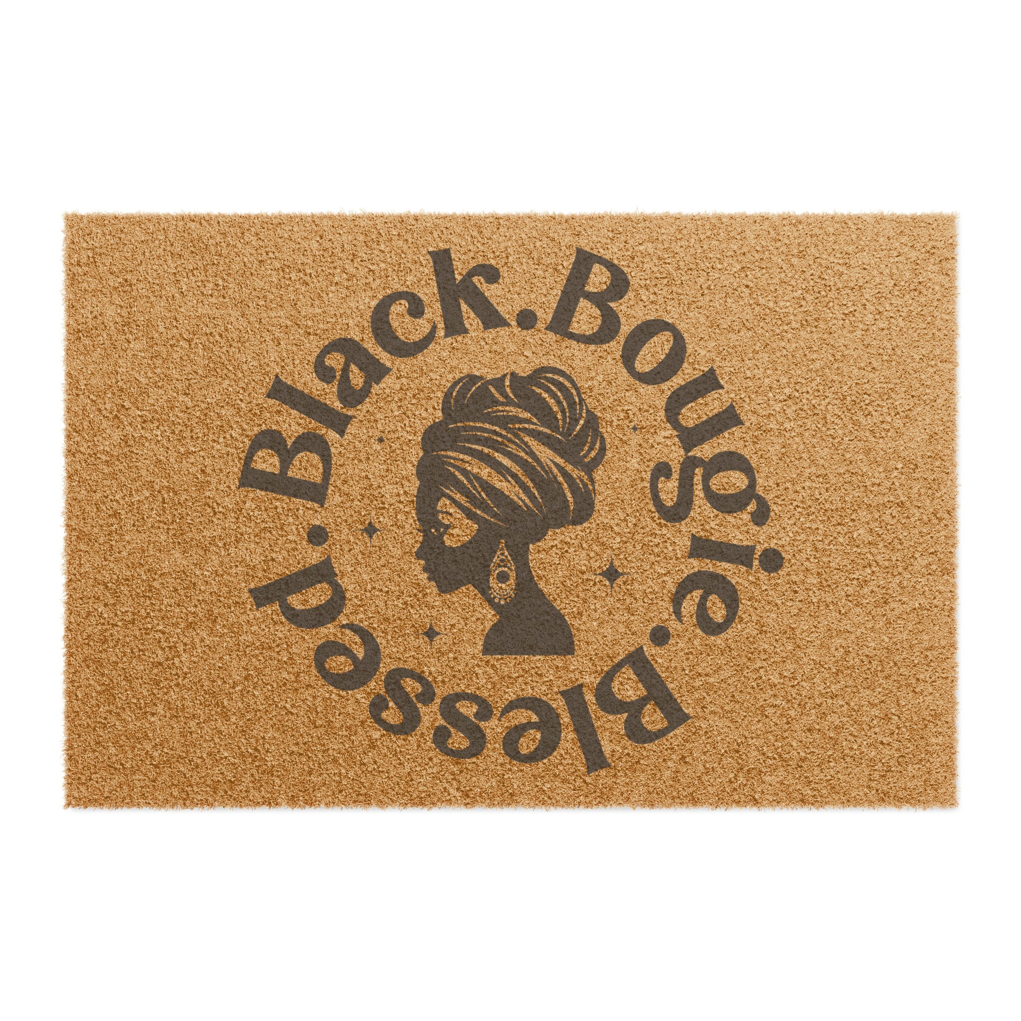 Black History Month Rubber Doormat - African February Design DT02 main image 0