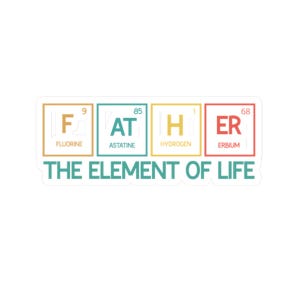 Pegatina "Elemento vital del padre": regalo único para papá, calcomanía de vinilo para padres, etiqueta de amor familiar, decoración personalizada para botella de agua, cita adhesiva para portátil