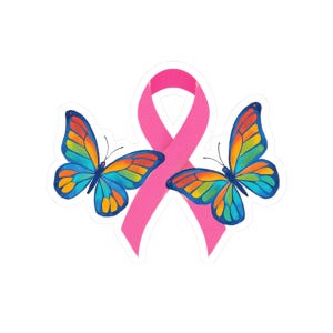 Pegatinas de concienciación sobre el cáncer de mama, calcomanías de lazo rosa, calcomanía de apoyo a organizaciones benéficas, regalo para sobrevivientes, accesorios para agendas, decoración para laptop, calcomanía para auto