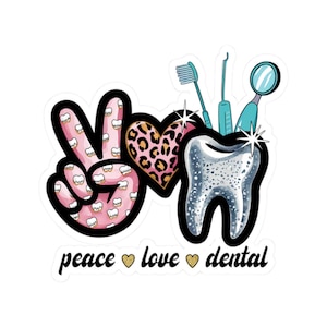 Adesivos para dentista, adesivo para higienista dental, adesivo para dente, decoração para consultório odontológico, presente para assistente de dentista, formatura em odontologia, faculdade de odontologia