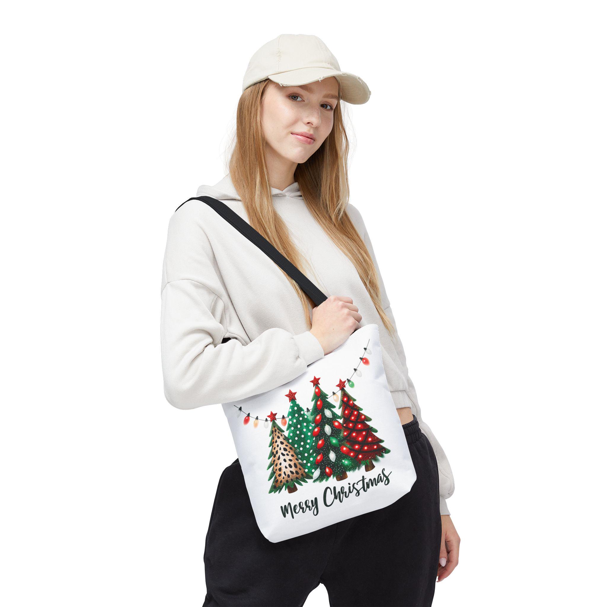 クリスマスツリートートバッグ、ホリデーギフトバッグ、季節の