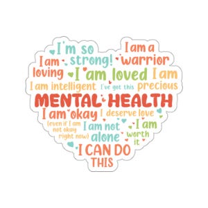 Mental Health Sticker, Suicide Prevention Sticker, Suicide Awareness Sticker, Car Decal, Vet Med Caduceus, 988 Decal, Self Love, You Matter