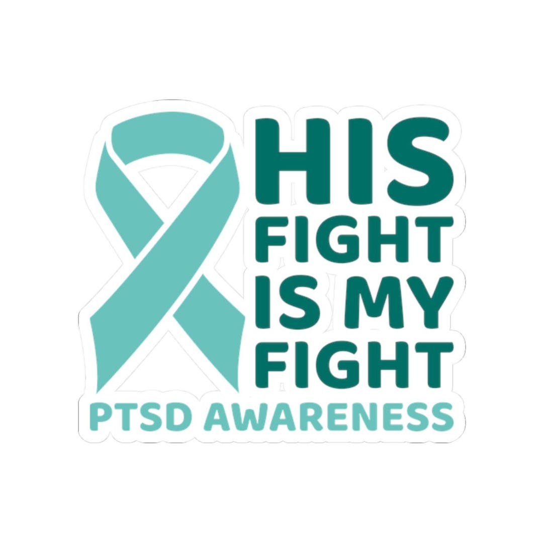 Ptds Ribbon PTSD Awareness Day Teal Ribbon Sticker, June Gift Supporter, Mental ...
