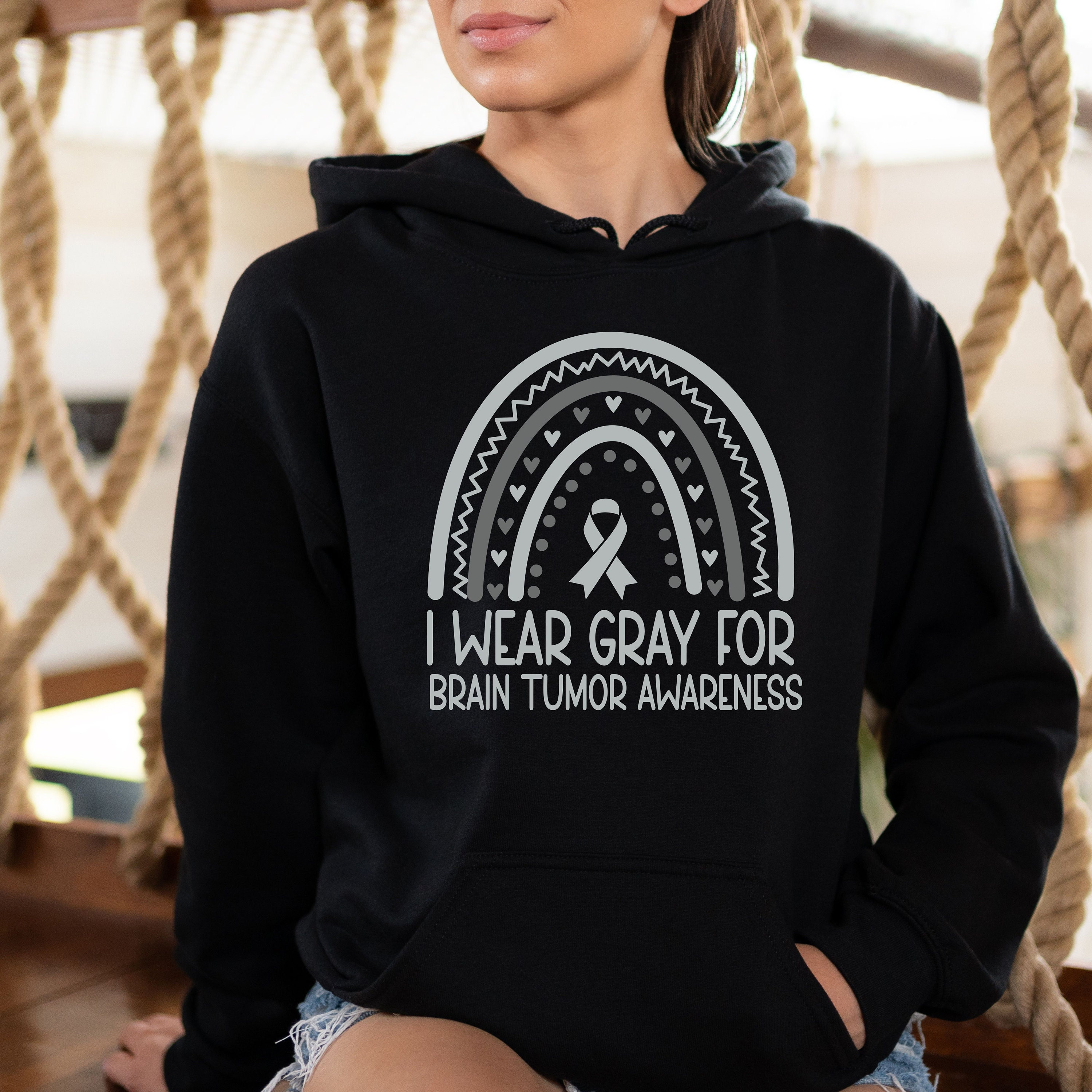 Brain Tumor Awareness Hoodie, Ribbon Support Squad, Unisex Fit - Etsy