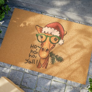Funny Christmas Welcome Doormat, Holiday Doormat, Family Doormat, Welcome Doormat, Welcome Mat, Home Decor, Outside Doormat, Holiday Mat
