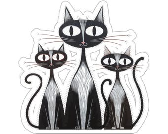 Adesivo para Amante de Gatos, Adesivo para Garrafa de Água, Adesivo para Laptop, Adesivo para Garrafa de Água, Adesivos de Gatos, Adesivos de Gatos, Presente para Amante de Gatos, Adesivo de Animal