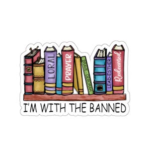 Lesen verboten Bücher Aufkleber | Laptop Aufkleber | Bibliothekar Geschenk | Vinyl Aufkleber | Lustiger Leseaufkleber | Empowered Women Sticker Geschenk