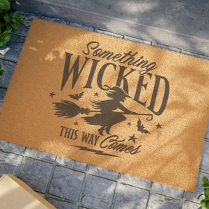 Halloween Welcome Mat, Witchy Doormat, Halloween Decor Door Mat, Funny Doormat, Welcome Doormat, Autumn Door Mat, Fall Décor, Front Door Mat