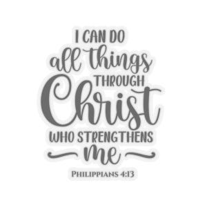 Inspirational Christian Stickers, Bible Verse Stickers for Journals, Laptop Decals, Faith Décor, Motivation Gifts, Water Bottle Sticker Gift