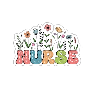 Nurse Sticker Healthcare Stickers Medical Sticker Nurses Week Gift ER Sticker Nursing Student RN Sticker Registered Nurse Paramedic Stickers