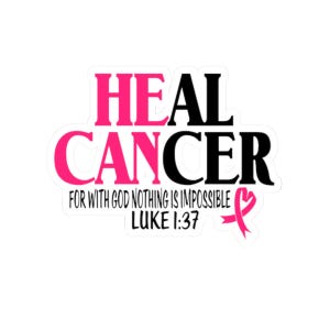 Pegatina "Cura el cáncer", calcomanía de concientización sobre el cáncer de mama, calcomanía para laptop, calcomanía para botella de agua, calcomanía de lazo de apoyo, calcomanía de superviviente de cáncer, lazo rosa