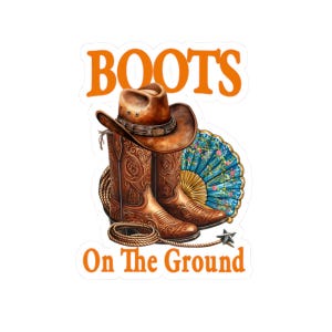 Stickers cowgirl, Sticker bottes sur le sol, Sticker cowgirl western, Sticker amateur de rodéo, Sticker fille de la campagne, amoureux des chevaux, cowgirl noir