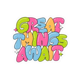 Stickers du mois de l'estime de soi chez les adolescentes, sticker de mai, sticker sensibilisation aux soins personnels, sticker pour ordinateur portable affirmation positive, étiquette de citation de motivation,