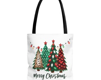 クリスマスツリートートバッグ、ホリデーギフトバッグ、季節の