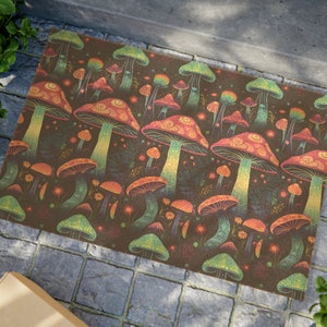 Mushroom Doormat, Front Door Décor, Welcome Mat, Door Mat, Gag Gift, New Home Gift